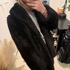 Vintage Giorgio Luxurious Black Teddy Jacket